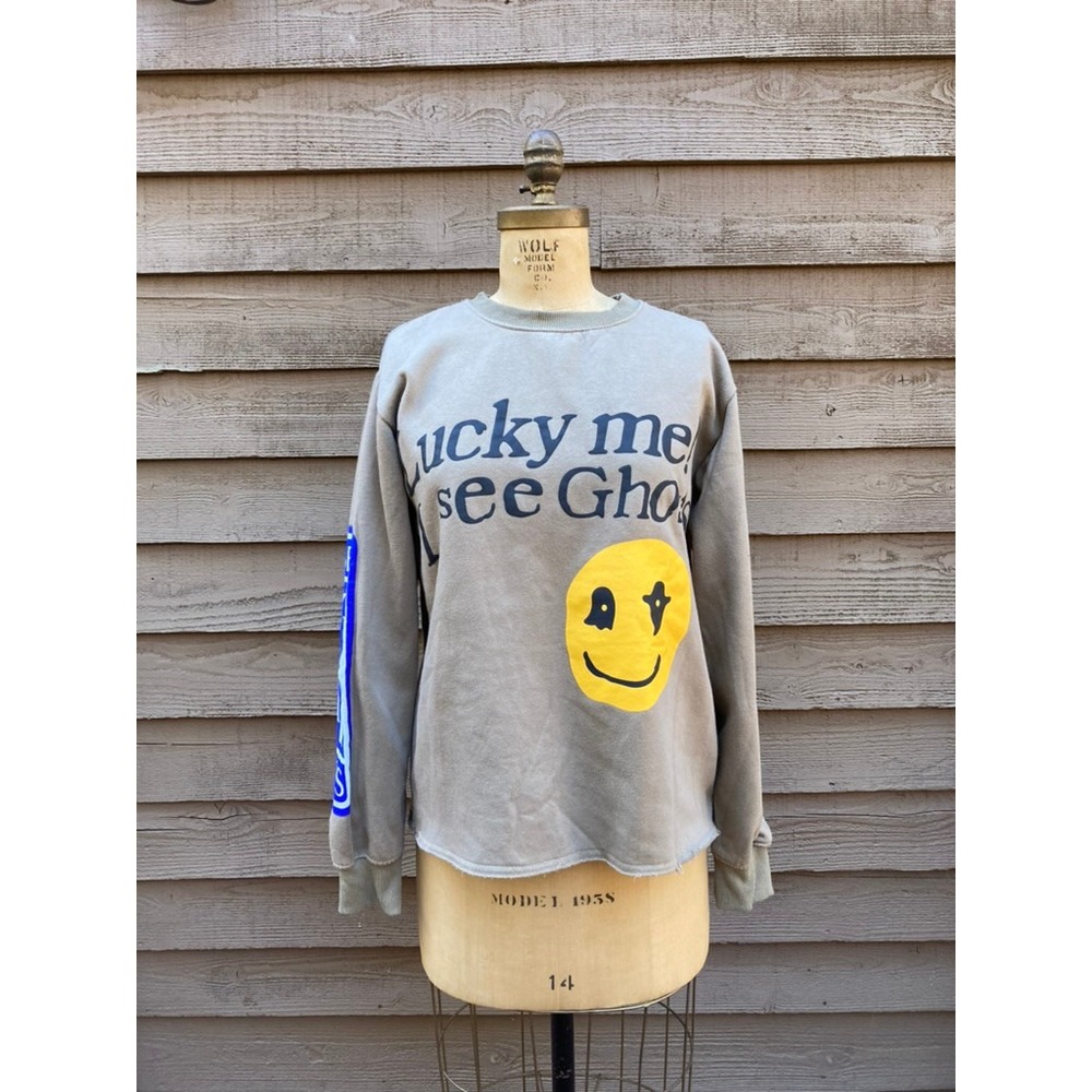 2018 CPFM x Kids See Ghosts Lucky Me Crewneck Camp Flog Gnaw Trench XL